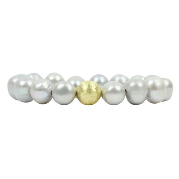 Silver Pearl Stretch Bracelet Conti Jewelers Endwell, NY