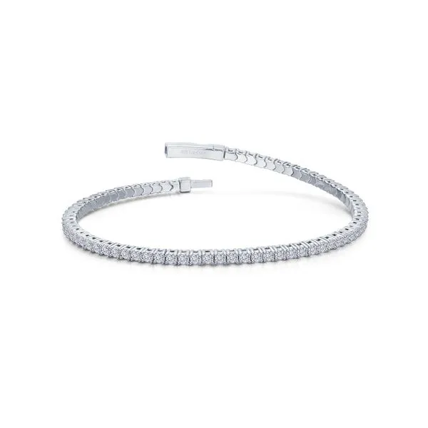 Flexible Tennis Bracelet in Sterling Silver Conti Jewelers Endwell, NY