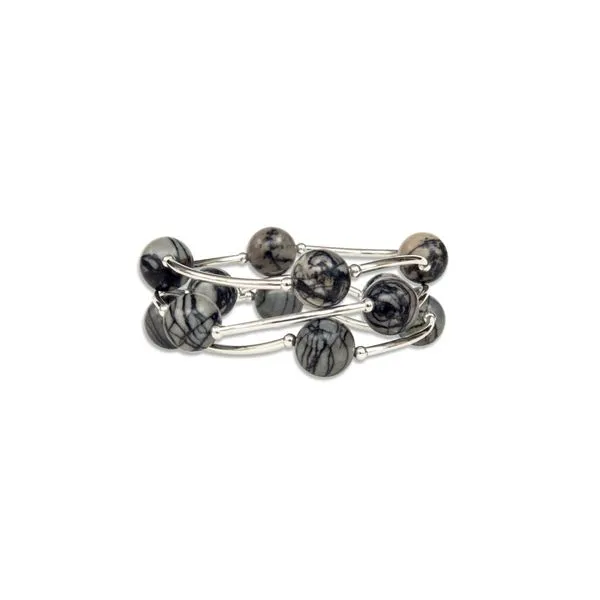 Zebra Jasper Blessing Bracelet Image 2 Conti Jewelers Endwell, NY