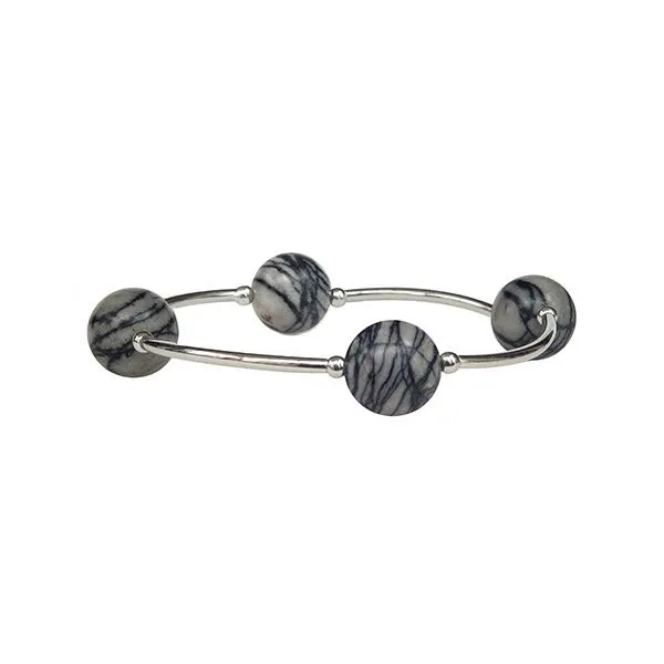 Zebra Jasper Blessing Bracelet Conti Jewelers Endwell, NY