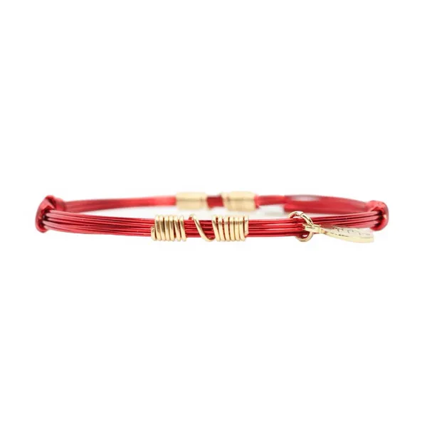 Red + Gold Bangle Stacker in Yellow Gold Conti Jewelers Endwell, NY