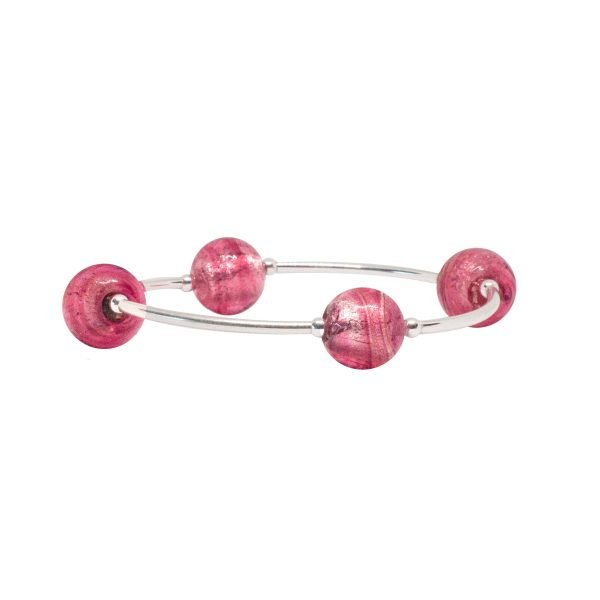Pink Murano Glass Blessing Bracelet Conti Jewelers Endwell, NY