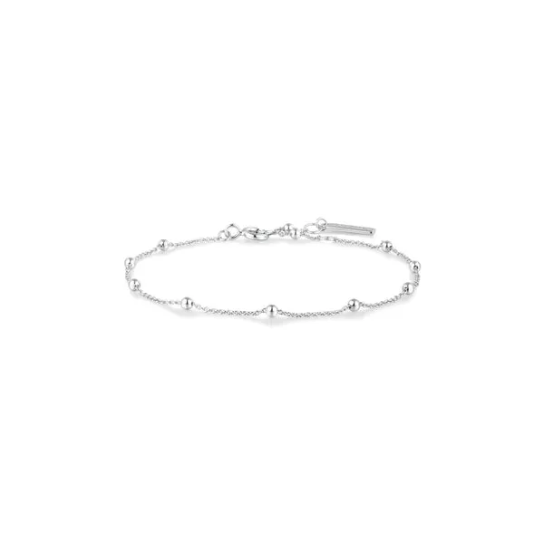 Beaded Chain Bracelet in Sterling Silver Conti Jewelers Endwell, NY