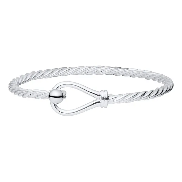 Loop and Twist Bracelet in Sterling Silver Conti Jewelers Endwell, NY