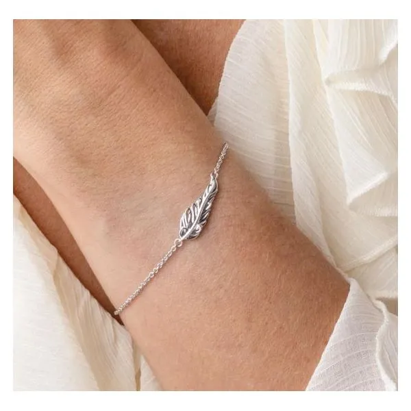 Feather Wisp Bracelet in Sterling Silver Image 2 Conti Jewelers Endwell, NY
