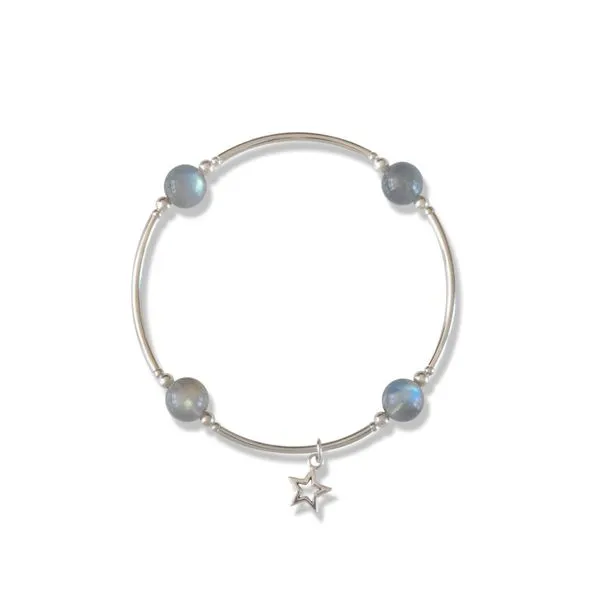Labradorite Blessing Bracelet with Star Charm Conti Jewelers Endwell, NY