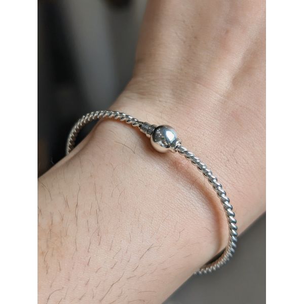 Twisted Wire Cape Cod Bracelet in Sterling Silver, 7" Image 2 Conti Jewelers Endwell, NY