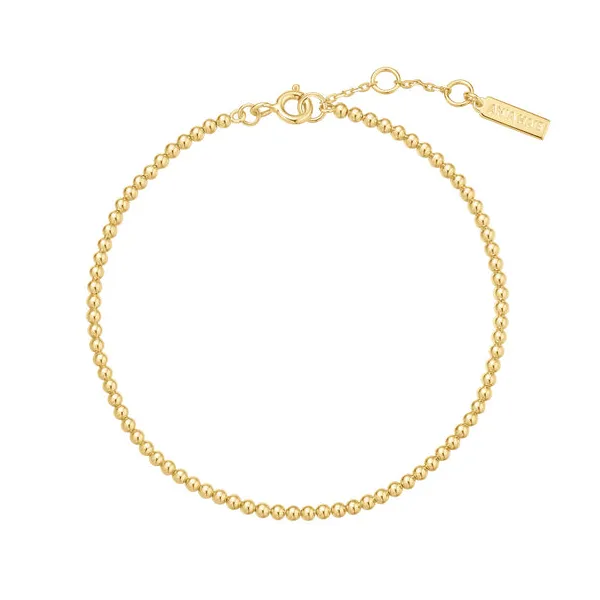 Beaded Bracelet in Yellow Gold Conti Jewelers Endwell, NY