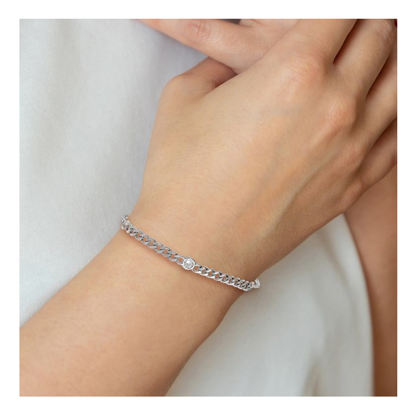 Cubic Zirconia Bolo Bracelet in Sterling Silver Image 4 Conti Jewelers Endwell, NY