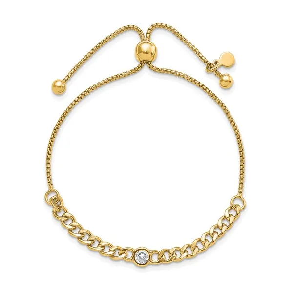 Cubic Zirconia Bolo Bracelet in Sterling Silver Image 2 Conti Jewelers Endwell, NY