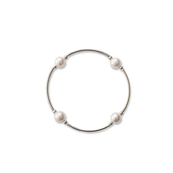 Pearl Blessing Bracelet in Sterling Silver Conti Jewelers Endwell, NY