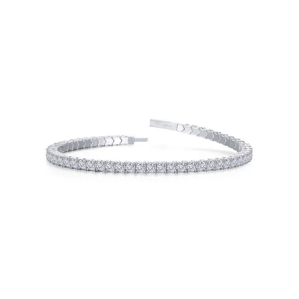 5.85 Ctw Diamond Tennis Bracelet in Sterling Silver and Platinum Conti Jewelers Endwell, NY