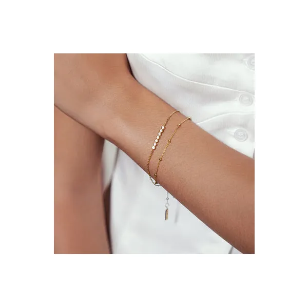 Beaded Chain Bracelet in Yellow Gold Image 2 Conti Jewelers Endwell, NY