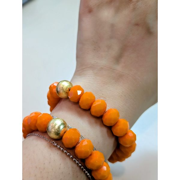 Kendley 17 Orange w/Gold ball Image 2 Conti Jewelers Endwell, NY