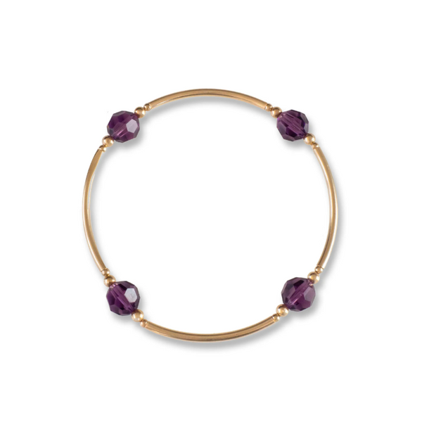 Amethyst Birthstone Blessing Bracelet Conti Jewelers Endwell, NY