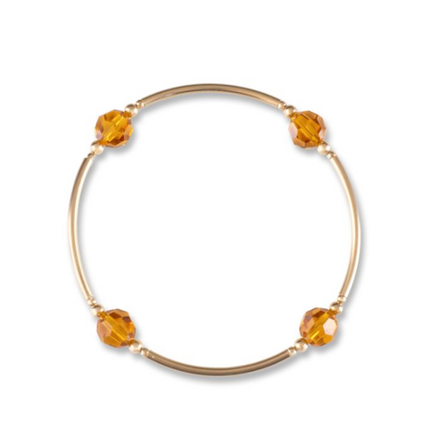 Gold-Filled November Topaz Birthstone Blessing Bracelet Conti Jewelers Endwell, NY