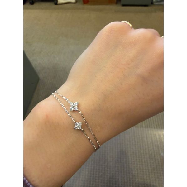 Sterling Silver Trillium Station Bracelet Image 2 Conti Jewelers Endwell, NY