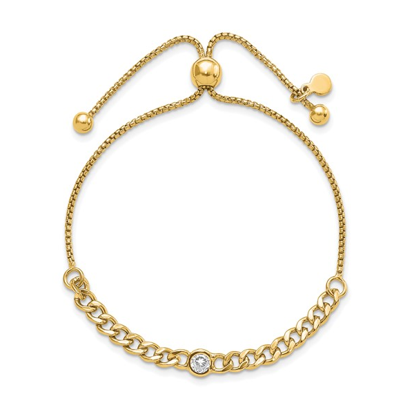 Cubic Zirconia Bolo Bracelet in Sterling Silver Image 2 Conti Jewelers Endwell, NY
