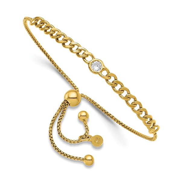 Cubic Zirconia Bolo Bracelet in Sterling Silver Conti Jewelers Endwell, NY