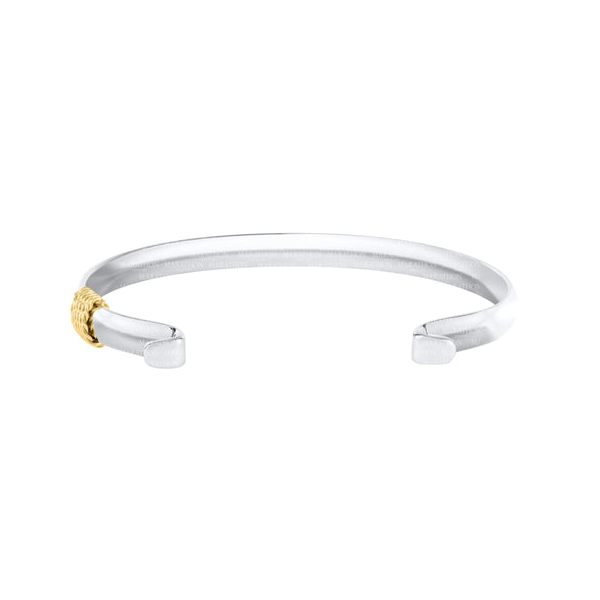 Convertible Bracelet with Roping in Sterling Silver & 14k Yellow Gold Conti Jewelers Endwell, NY