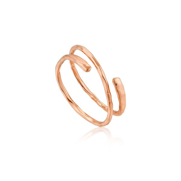 Rose Gold Ripple Adjustable Ring Conti Jewelers Endwell, NY