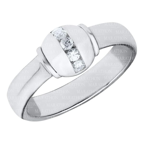 Cape Cod Ring with Cubic Zirconia in Sterling Silver Conti Jewelers Endwell, NY