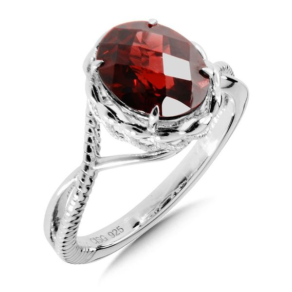 Sterling Silver Garnet Ring Conti Jewelers Endwell, NY