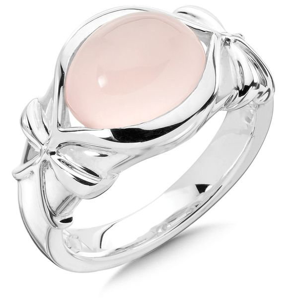 Rose Quartz Ring in Sterling Silver Conti Jewelers Endwell, NY