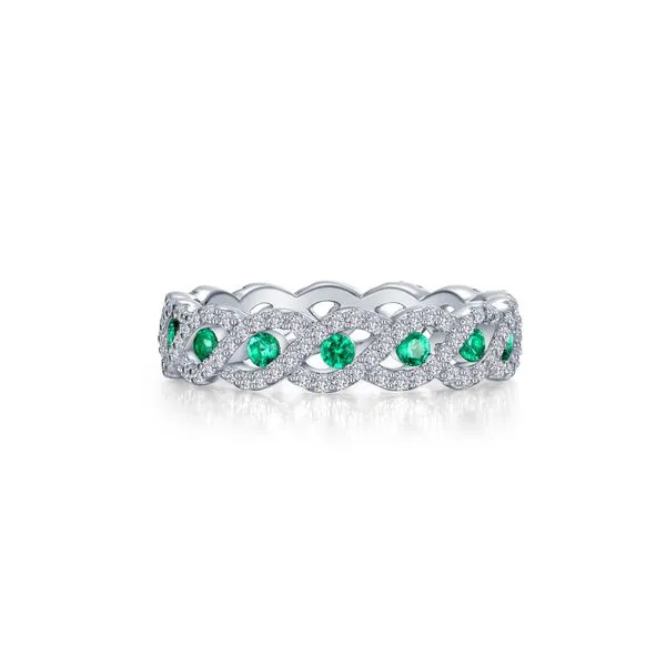 Emerald Twist Eternity Band Conti Jewelers Endwell, NY