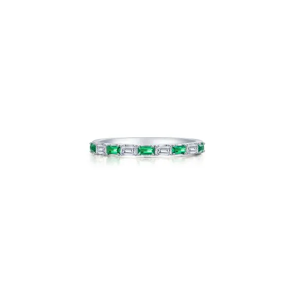 .90 ct. tw. Baguette Half-Eternity Band in Sterling Silver Conti Jewelers Endwell, NY
