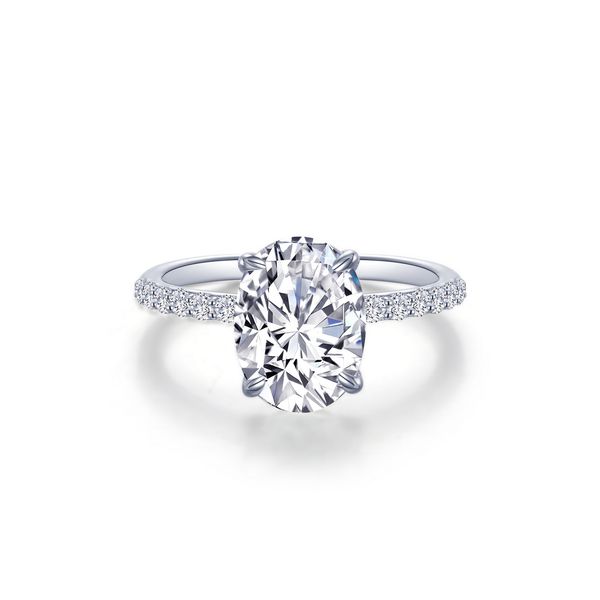 SS CZ Oval Solitaire Engagement Ring Conti Jewelers Endwell, NY
