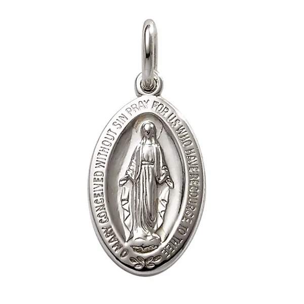 Silver Miraculous Medal Conti Jewelers Endwell, NY