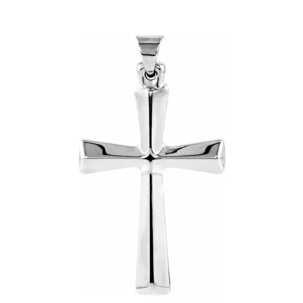 Tapered Cross Pendant in Sterling Silver Conti Jewelers Endwell, NY