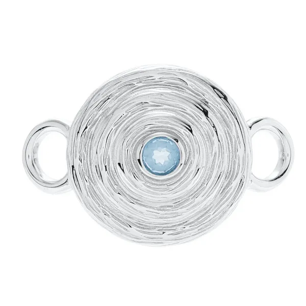 Sky Blue Topaz Rustic Spiral Convertible Clasp Conti Jewelers Endwell, NY