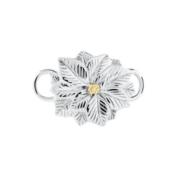 Poinsettia Convertible Clasp in Sterling Silver & 14k Yellow Gold Conti Jewelers Endwell, NY