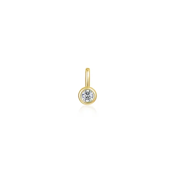 April Birthstone Charm Pendant Conti Jewelers Endwell, NY