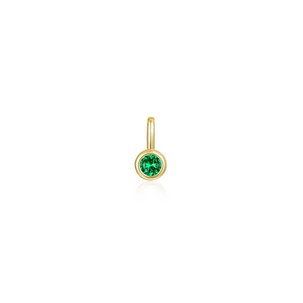 May Birthstone Charm Pendant Conti Jewelers Endwell, NY