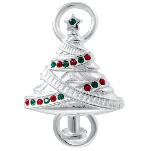 Traditonal Christmas Tree Convertible Clasp in Sterling Silver Conti Jewelers Endwell, NY