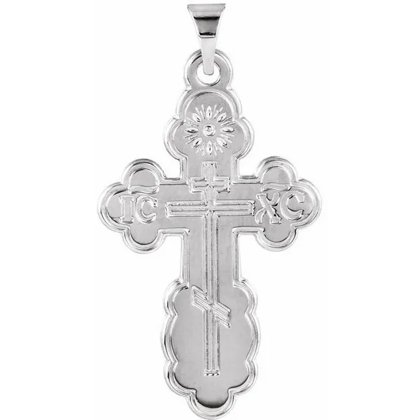 Orthodox Cross Pendant in Sterling Silver Conti Jewelers Endwell, NY