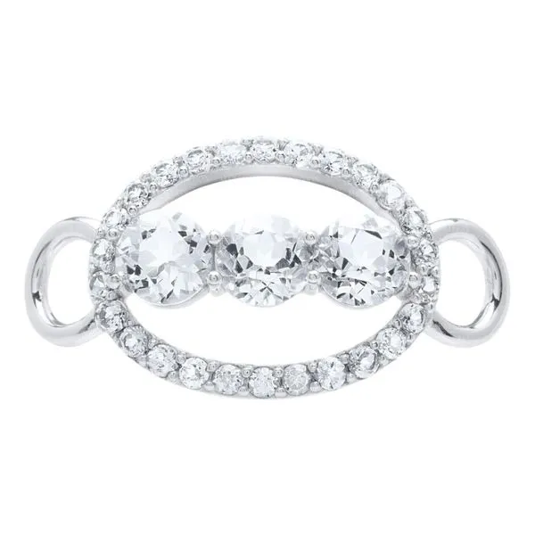 Regal White Topaz Clasp in Sterling Silver Conti Jewelers Endwell, NY