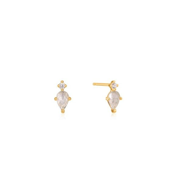 Gold Midnight Stud Earrings Conti Jewelers Endwell, NY