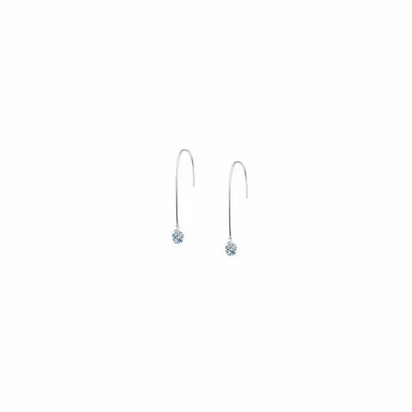 Frameless Dangle Earrings in Sterling Silver Conti Jewelers Endwell, NY