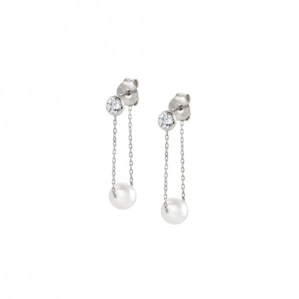 Bella Moonlight Swarovski Pearl Earrings Conti Jewelers Endwell, NY