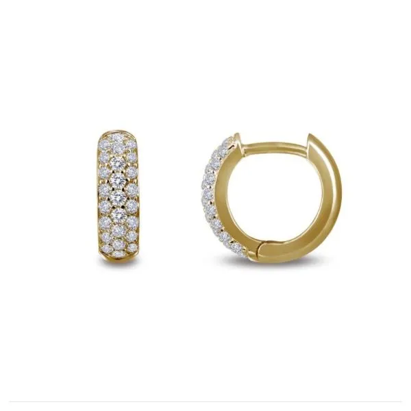 3-Row Huggie Hoop Earrings Conti Jewelers Endwell, NY