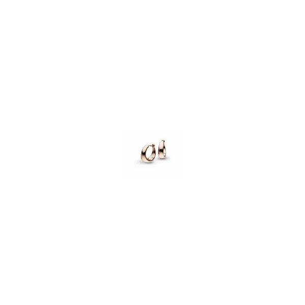 Bevel Cirque Small Hinged Rose Gold Hoop Earrings Conti Jewelers Endwell, NY