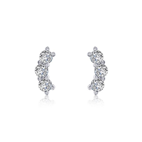 3-Stone Stud Earrings Conti Jewelers Endwell, NY