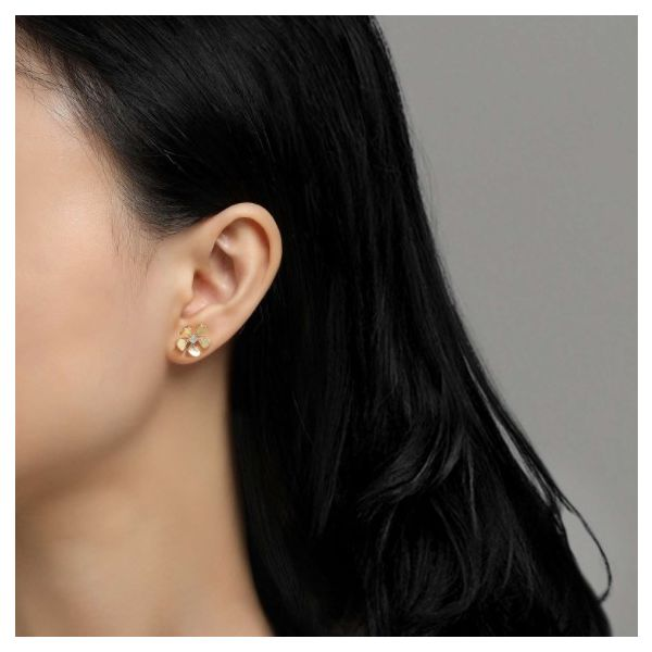 Flower Stud Earrings Image 2 Conti Jewelers Endwell, NY