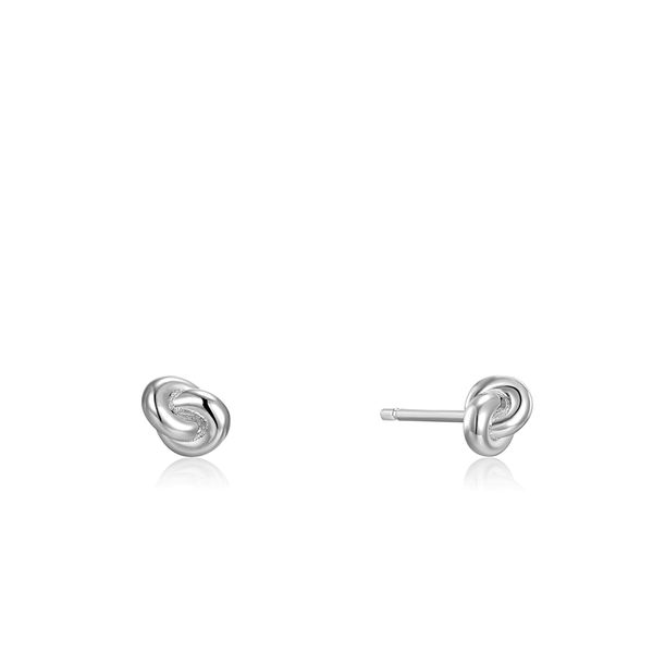 Silver Knot Stud Earrings Conti Jewelers Endwell, NY
