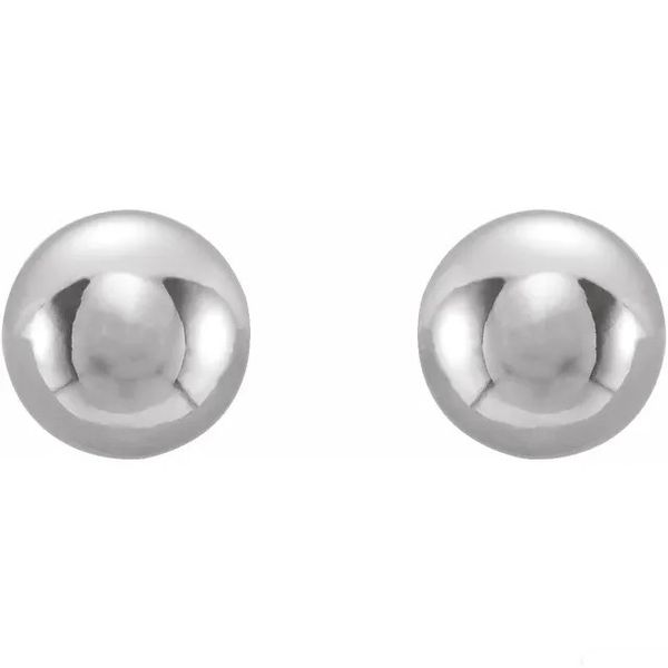 3mm Ball Stud Piercing Earrings in Stainless Steel Image 2 Conti Jewelers Endwell, NY