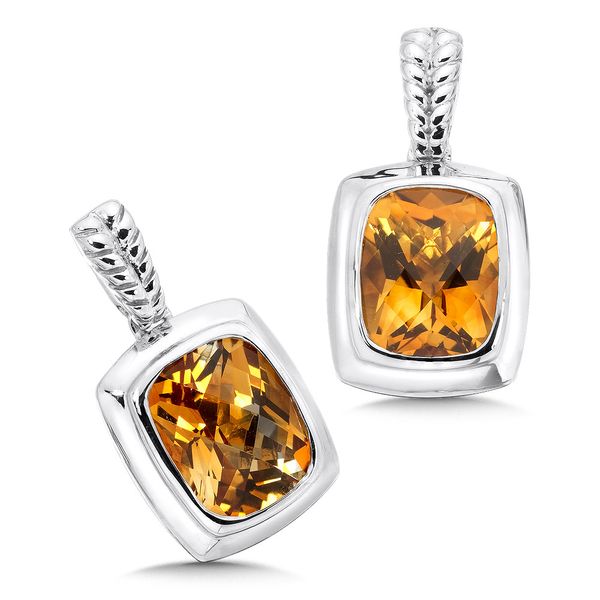 Citrine Essentials Post Earrings in Sterling Silver Conti Jewelers Endwell, NY